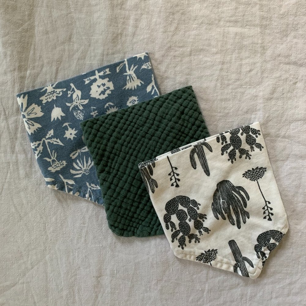 (3) Cotton Bibs